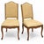 Louis XV Style French Style Side Chairs in Grasscloth W/ Brass Nailheads Att. To Grange - Pair For Sale In Atlanta - Image 6 of 8