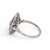 Metal Antique Art Deco Cocktail Ring — 10-15ct Natural Sapphire & Old-Cut Diamond, Size 9.5 For Sale - Image 7 of 7