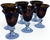 Vintage Tortoiseshell Print Glass Goblets - Set of 8 For Sale - Image 9 of 12
