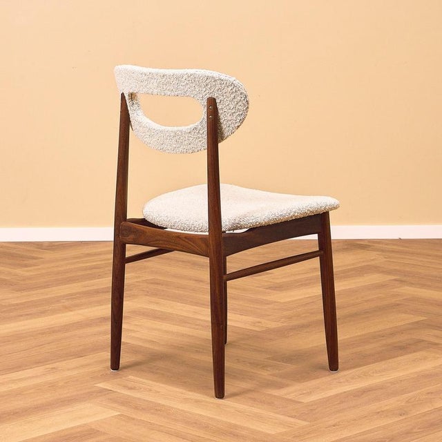 Swedish Dining Chairs in Walnut, 1950s, Set of 4 For Sale - Image 3 of 12