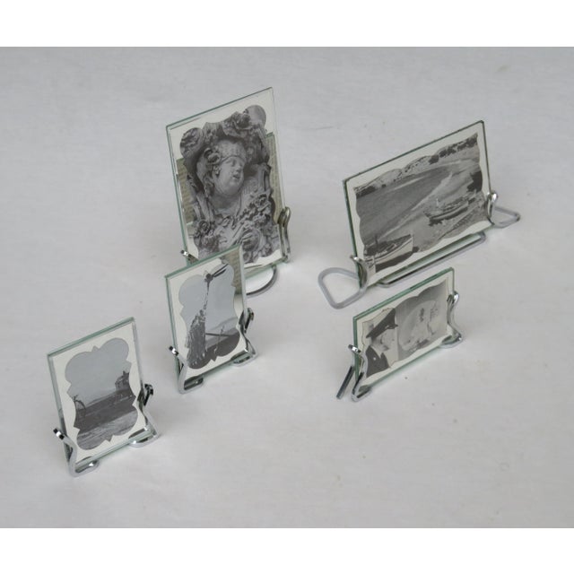 Art Deco Chrome Picture Frames, 1920s, Set of 5 For Sale - Image 3 of 18