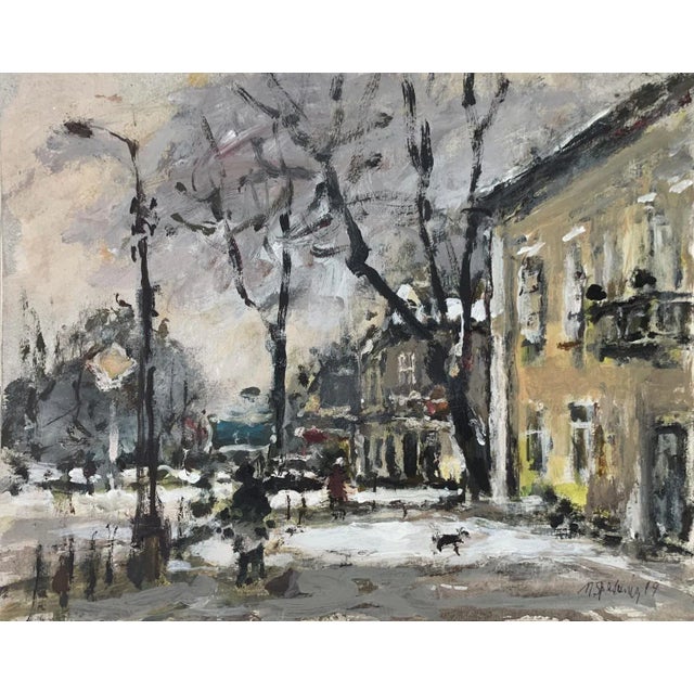 Magdalena Spasowicz, City Landscape, Oil on Board, 1999 For Sale - Image 4 of 6