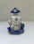 Chinoiserie Chinese Blue and White Porcelain Fisherman Statue For Sale - Image 3 of 7
