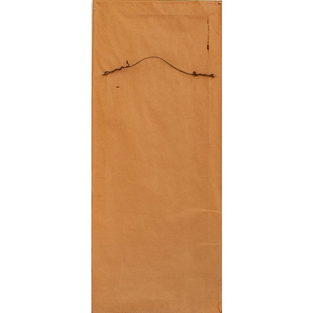 White Illegibly Signed Standing Nude Acrylic on Paper For Sale - Image 8 of 8