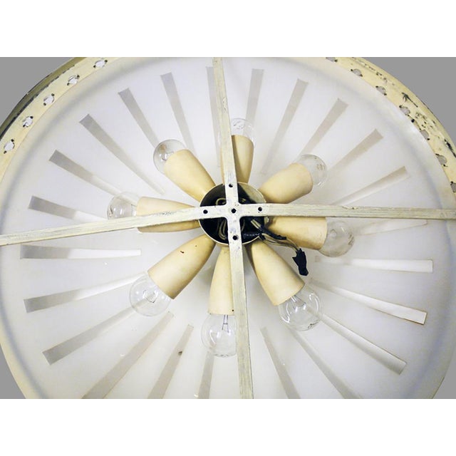 Italian Starburst Flush Mount attributed to Arredoluce, 1950s For Sale - Image 6 of 7