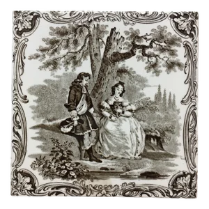 Watteau Series - Minton's China Works Tile - II