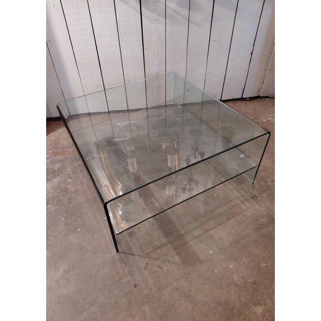 Vintage Glass Coffee Table For Sale - Image 5 of 6