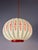 Red Pendant Lamp with Red Floral Details by Lars Schiøler For Sale - Image 8 of 11