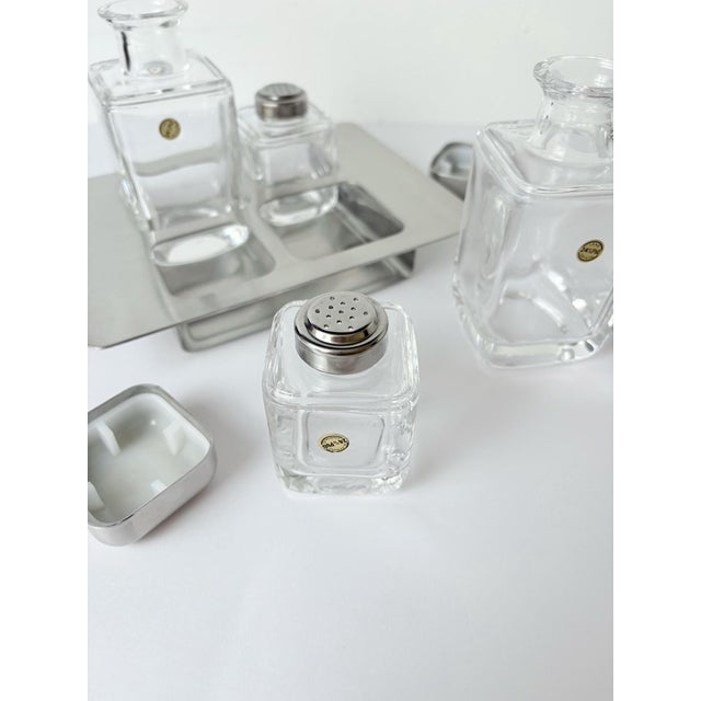 Sergio Asti for Icm Salt, Pepper and Oil Cruet Set, Italy, 1980s, Set of 5 For Sale - Image 6 of 8