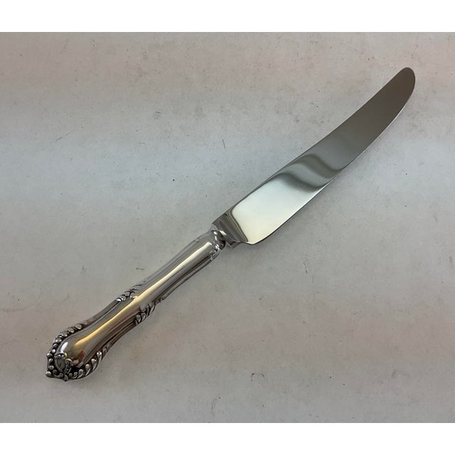Traditional 1908s Silver Plated Dessert Knife, Chesterfield. For Sale - Image 3 of 13