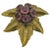 This is a signed Style Metal Spec. N.Y. dress clip that comes with brass stylized maple leaves and prong set faceted...
