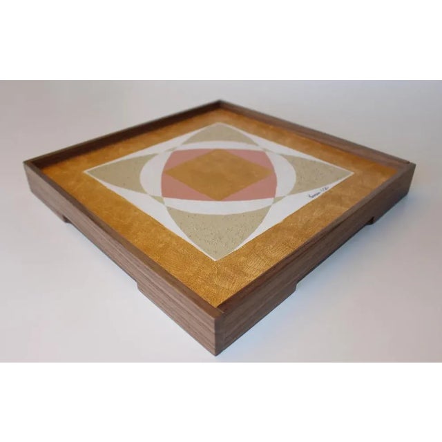 Travel "Natura" by Meccani Studio for Meccani Design 2017. Name tray made and decorated by hand with mixed technique....