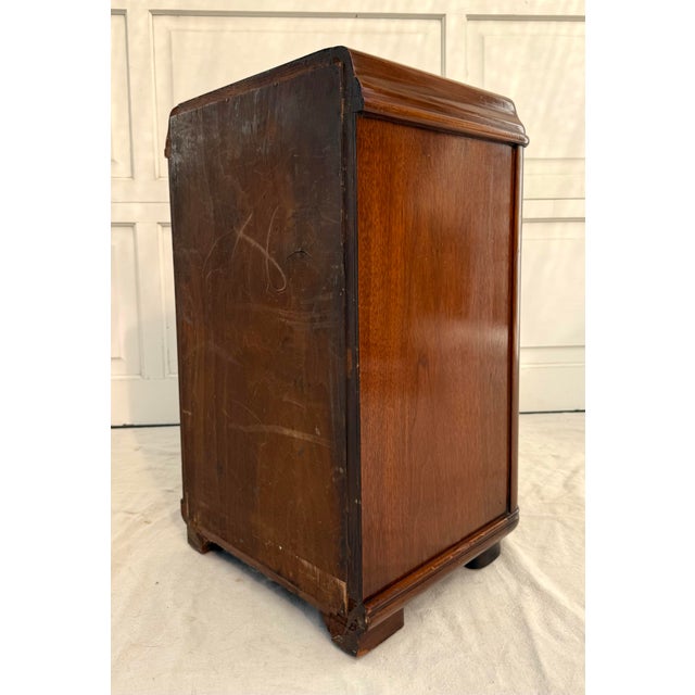 1930s Art Deco Nightstand With Bakelite Hardware Details For Sale - Image 15 of 15