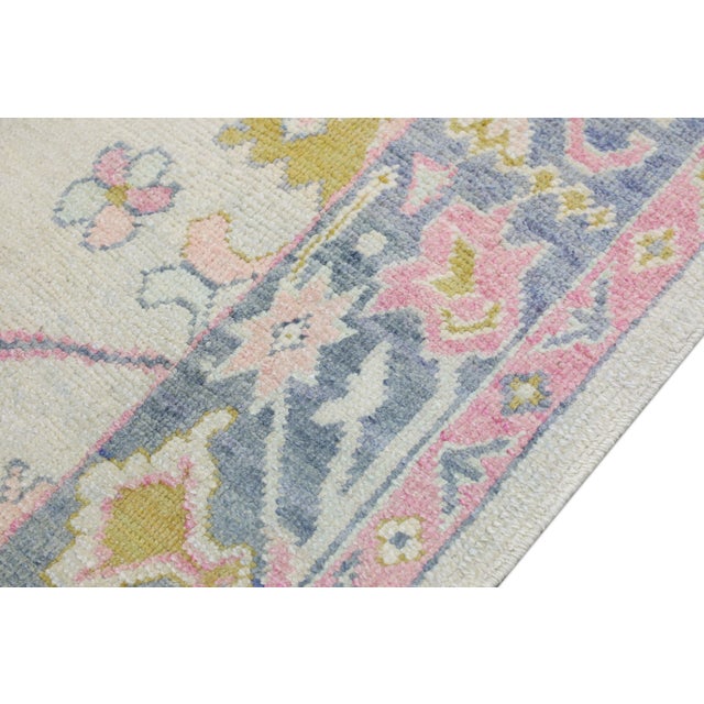 21st Century Handwoven Oriental Desert Sand & Gray Turkish Oushak Rug 5'8" X 6'11" For Sale - Image 4 of 9