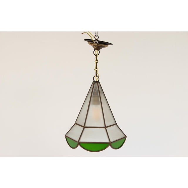 Green Art Deco Pendant Lamp, Germany, 1910s For Sale - Image 8 of 18
