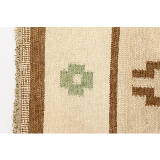 Large Mid-Century Swedish Kilim Rug, 1960s For Sale - Image 4 of 6