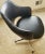 Mid Century Black Overman Swivel Office Chair For Sale - Image 4 of 7