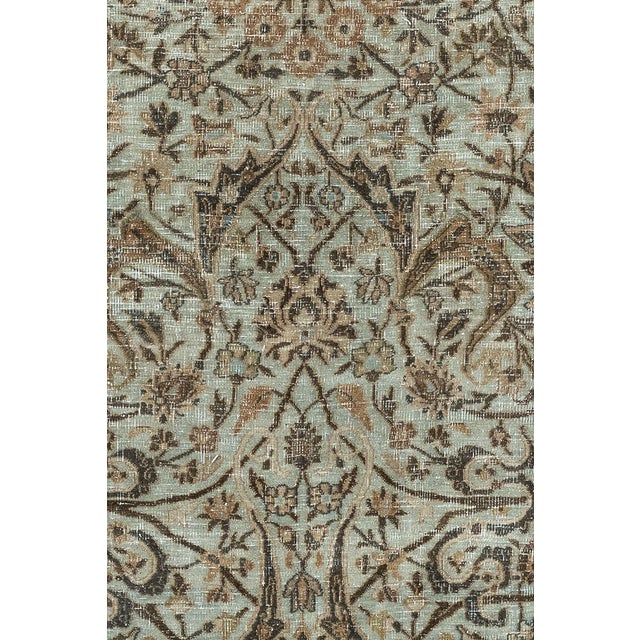 Zabihi Collection Antique Worn Persian Oversize Carpet For Sale - Image 10 of 12