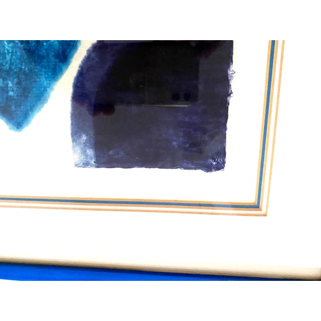 Wood Original 1978 Carol Summers “Phewa Tal” Signed Color Woodcut 13/150, Framed For Sale - Image 7 of 10