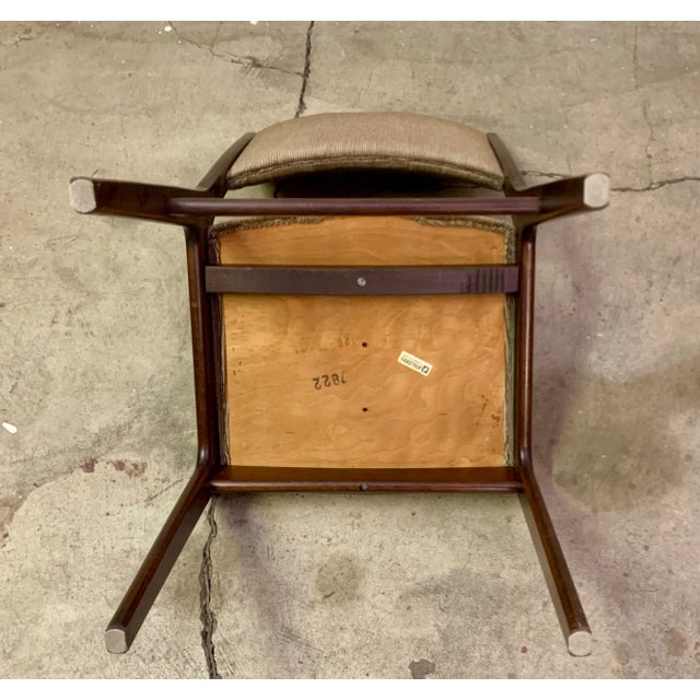 Set of Six Dining Room Chairs Made in Dark Wood by Faarstrup From 1960s For Sale - Image 10 of 11