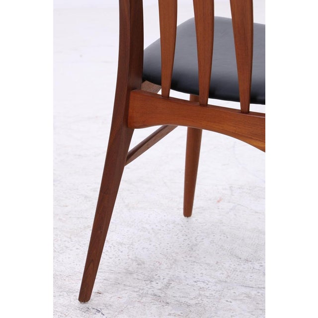 Danish Eva Chairs in Teak by Niels Koefoed, Set of 4 For Sale - Image 12 of 18