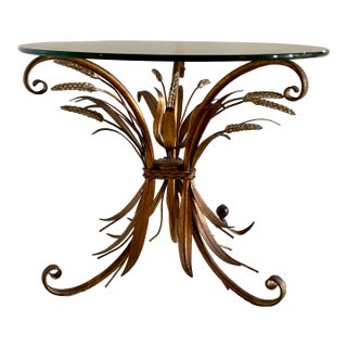 1950s Hans Kögl Style Wheat Sheaf Side Table For Sale