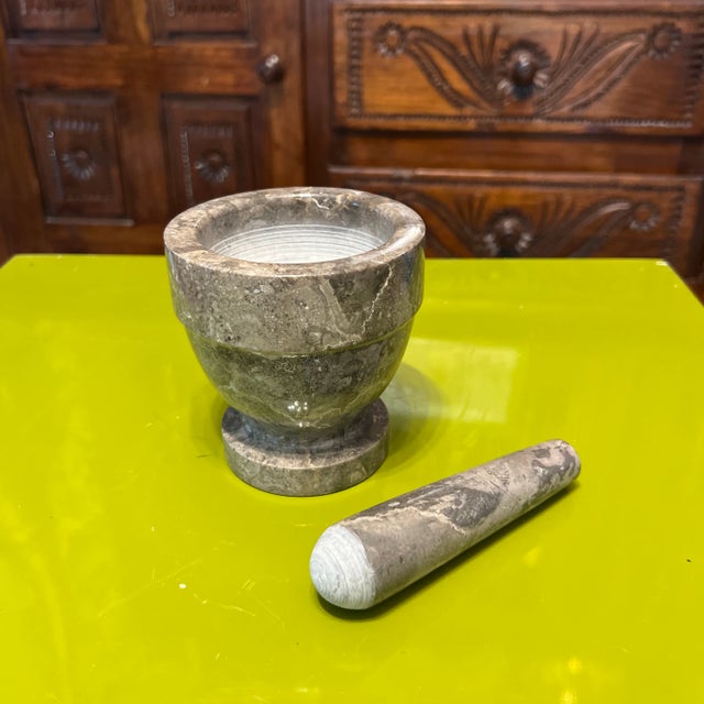 Marble Mortar and Pestle Set, Herb Grinder, Spice Grinder, marble grinder, Marble Pill and Spice Crusher. So many uses and...