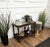 Very elegant Italian dry bar side table in typical Mid-Century Art Deco shape and materials with its beautiful wood and...