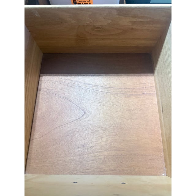 Mid-Century Modern Michael Weiss for Vanguard Two-Tone Credenza — Espresso & Ivory Textured Sideboard With Chrome Ring Pulls For Sale - Image 3 of 4