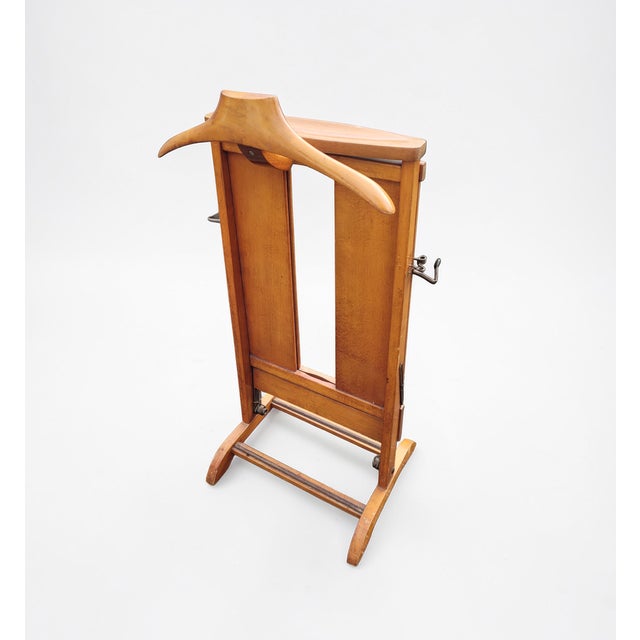 Mid-Century Modern Italian Valet Stand in Wood, 1950s For Sale - Image 13 of 15