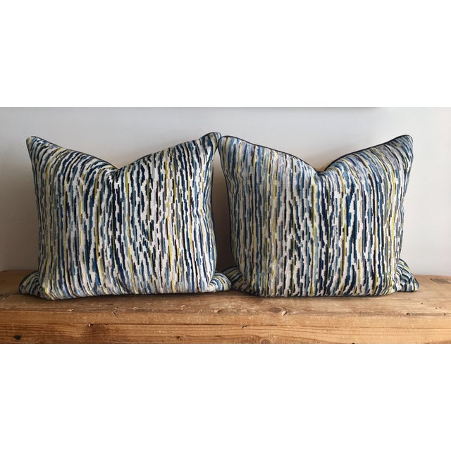 MidCenturyInspired Custom Velvet Pillows A Pair Chairish