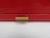 Aqua Enamelled Red Bread Box, 1940s For Sale - Image 8 of 12