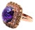 Bochic Capri Vintage 18K Gold & Silver Multi-Gem Ring with Amethyst, Circa 1990 For Sale