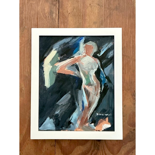 Vintage Abstract Figurative Painting For Sale - Image 10 of 14