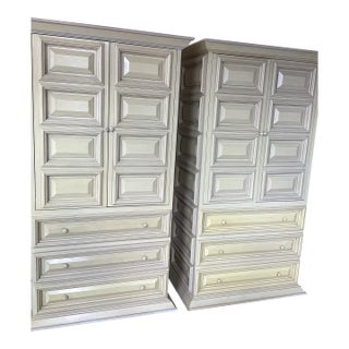 1990s Matched Pair Armoires For Sale