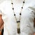 Vintage 18k Gold Tassel Necklace Quartz Black Onyx Diamond - 30 Inches For Sale - Image 9 of 10