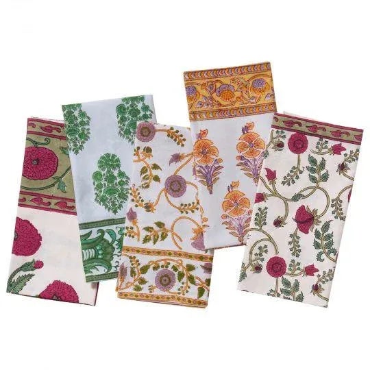 Contemporary Poppy Magenta Napkins - a Pair For Sale - Image 3 of 9