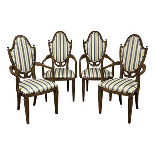 Romweber Louis XVI Neoclassical Revival Dining Chair ~ Set of 4 For Sale