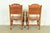 Early Romweber Antique English Jacobean Carved Oak and Burl Wood Armchairs, Pair For Sale - Image 11 of 13