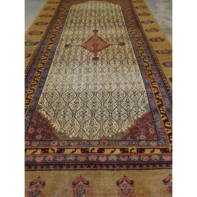 Hand Knotted Northwest Persian Camel Hair Sarab Gallery rug.4"9"x 11' For Sale - Image 12 of 18