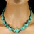 Traditional Ajd 18 Inch Delightful Delicate Turquoise Polished Nugget Necklace For Sale - Image 3 of 6