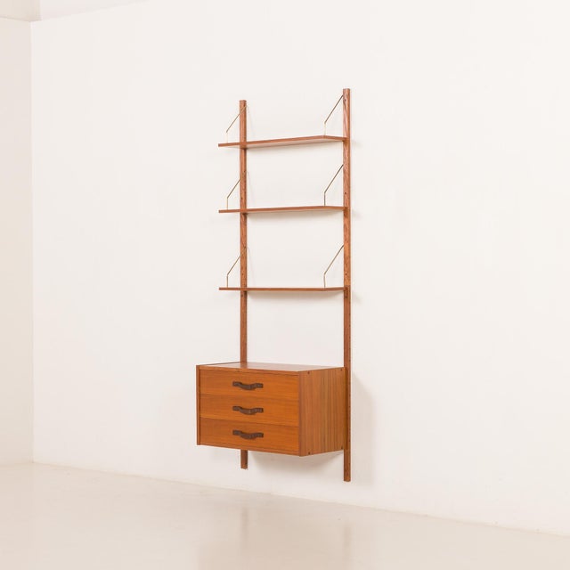 Mid-Century Scandinavian Wall Unit in Teak, 1960s For Sale - Image 14 of 14