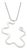 Mid 20th Century Tiffany & Co. Frank Gehry Equus Diamond Pendant Necklace - 18k White Gold For Sale