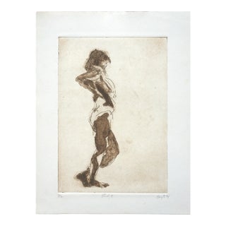 "Study 8" Figurative Lithograph by Jim Smyth For Sale