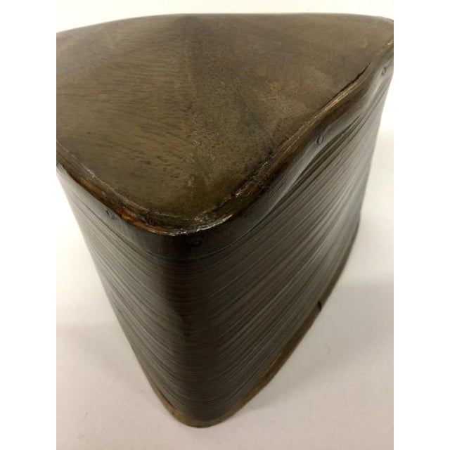 1980s Bamboo Artisan Art Trinket Box For Sale - Image 4 of 13