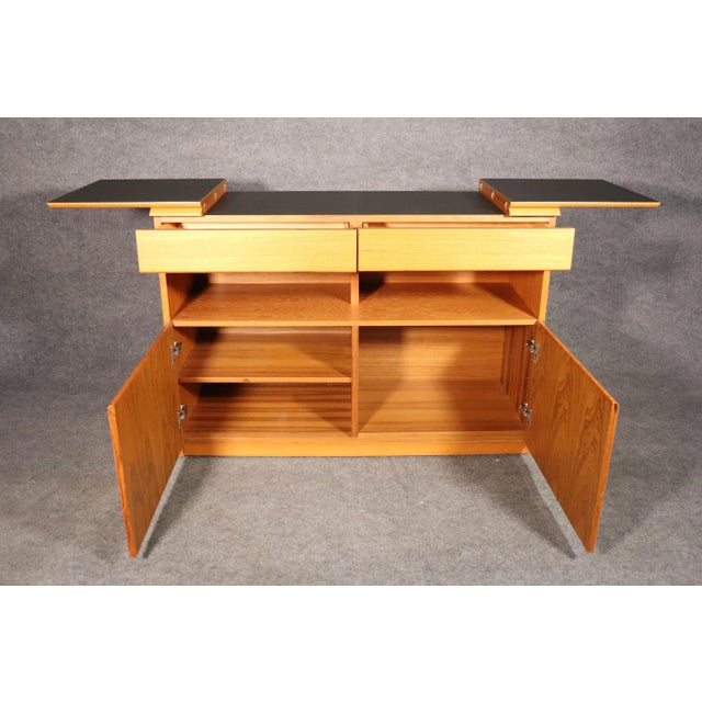 Mid-Century Modern Mid 20th Century Teak Expanding Cabinet For Sale - Image 3 of 10
