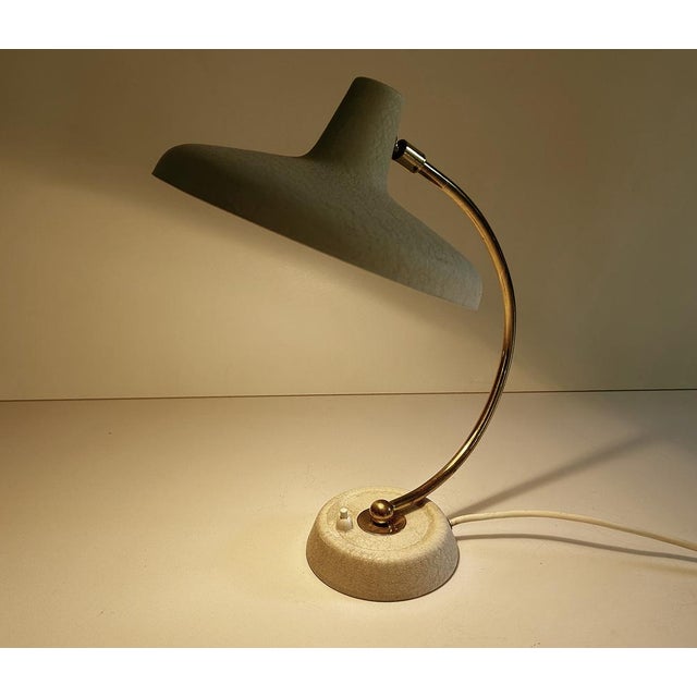 Gold Vintage Italian Lamp in the style of Stilnovo, 1950s For Sale - Image 8 of 18