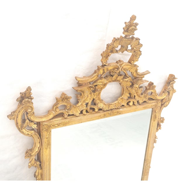 Fine Rococo Style Large 53x40 Wall Mirror Rococo Style Made in Italy Mint For Sale - Image 9 of 11