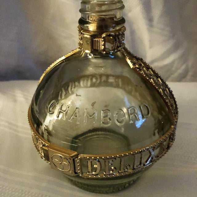 Vintage Royale Deluxe Chambord Liqueur Glass Bottle Chairish