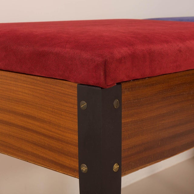 Mid-Century Modern Italian Corner Bench with Storage Compartment, 1970s For Sale - Image 11 of 14